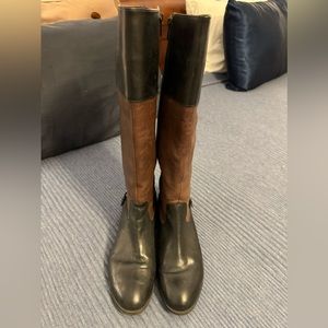 Lauren Ralph Lauren Marlena ll Riding Boots SZ 9 Black and Brown
